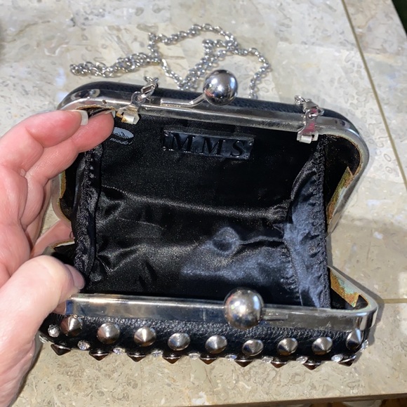 Studded Rhinestone hard shell purse - Picture 4 of 5